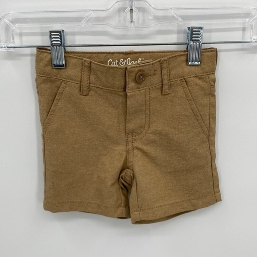Cat & Jack Baby Mid Rise Regular Fit Casual Shorts Brown Size 12M NEW